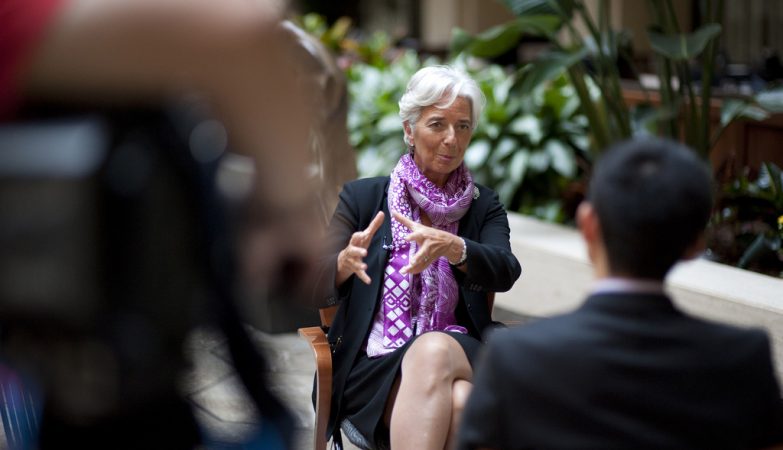 A diretora-geral do FMI, Christine Lagarde