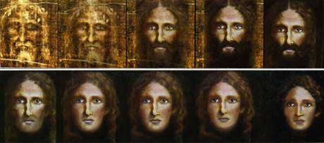 O programa informático usou a imagem do Santo Sudário para rejuvenescer a alegada figura de Jesus Cristo