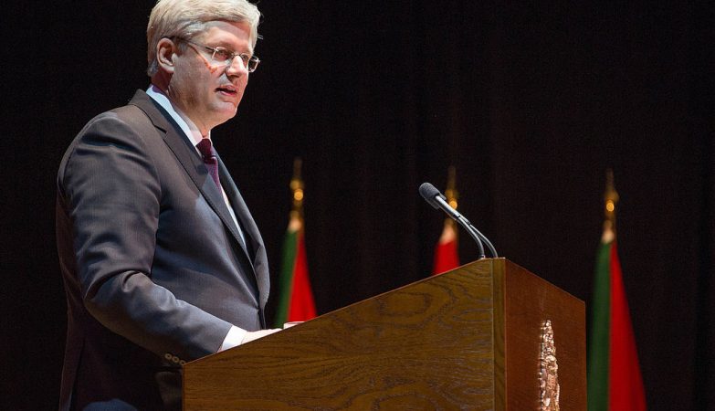 O primeiro-ministro do Canadá, Stephen Harper