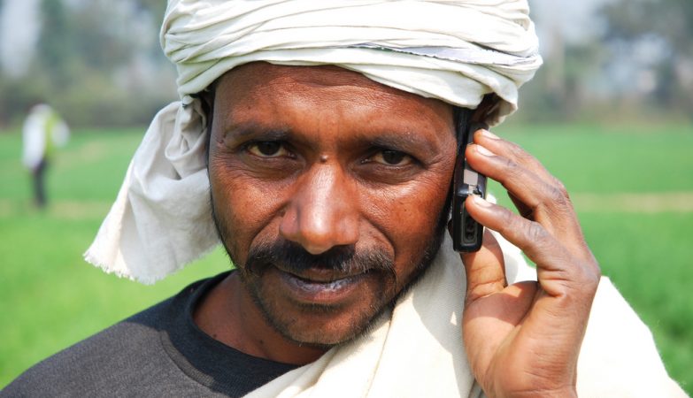 Um agricultor de Bihar, na India