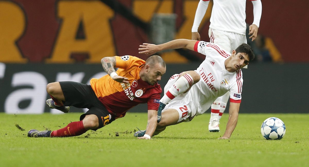 Wesley Sneijder vs Goncalo Guedes,  Galatasaray vs Benfica