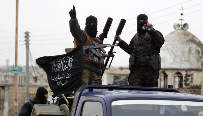 Militantes da Frente Nusra em Idlib, na Síria