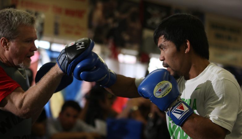 O pugilista filipino Manny Pacquiao