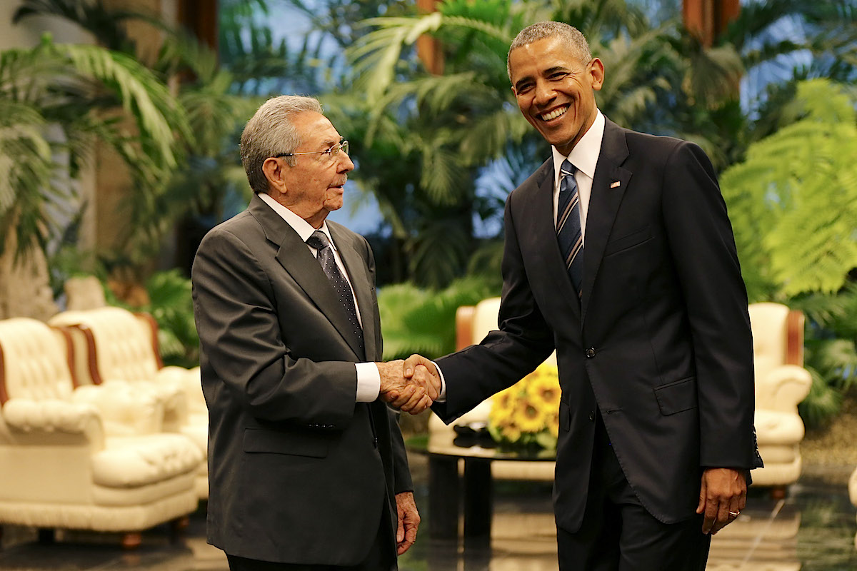 Raúl Castro recebe Barack Obama em Havana, 21 de Março de 2016