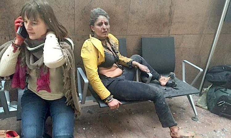 Duas das pessoas feridas nas explosões no aeroporto de Bruxelas