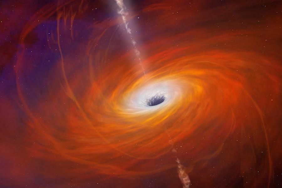 O buraco negro supermassivo no centro da Via Láctea é a origem plausível dos protões PeV