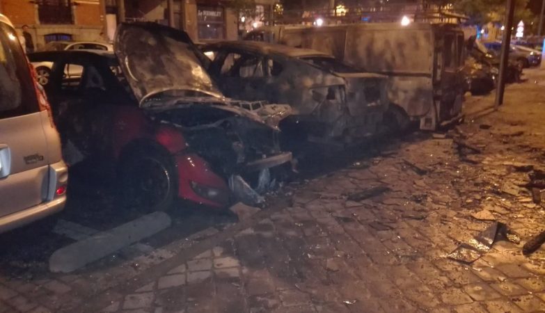 Nove carros foram incendiados durante a noite em Saint Gilles, bairro português de Bruxelas