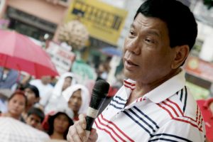 O presidente das Filipinas, Rodrigo Duterte