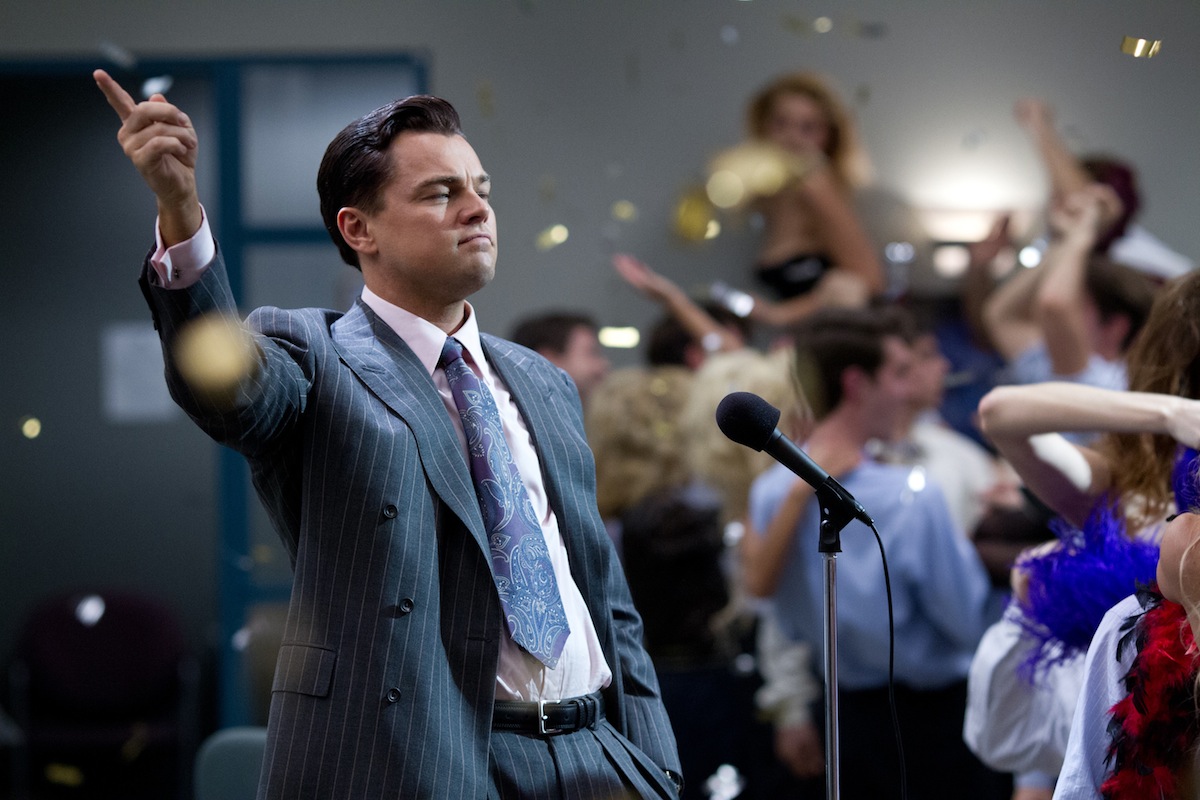 Leonardo DiCaprio interpreta "Jordan Belfort" em "The Wolf Of Wall Street" (2013)