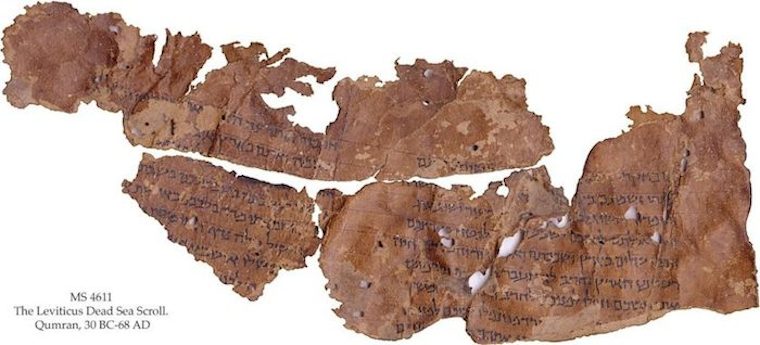 Fragmentos do Livro de Levítico, um dos Manuscritos do Mar Morto