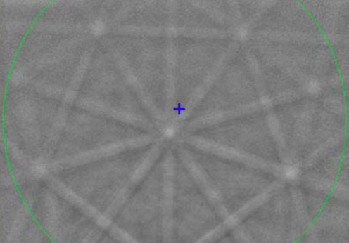 Imagem real do quase-cristal com sua estrutura pentagonal