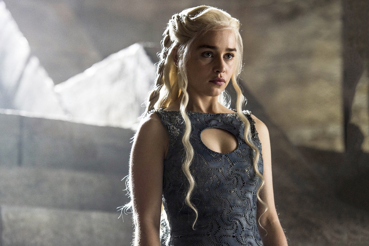 Daenerys Targaryen, personagem interpretada por Emilia Clarke na série Game of Thrones