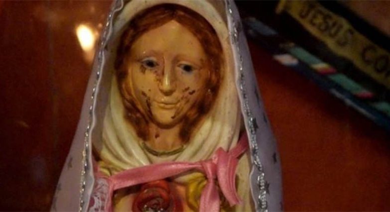 Virgem Maria lágrimas de sangue Argentina