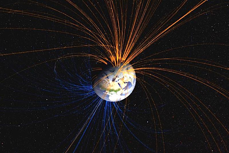 Resultado de imagem para campo magnético da terra 2020