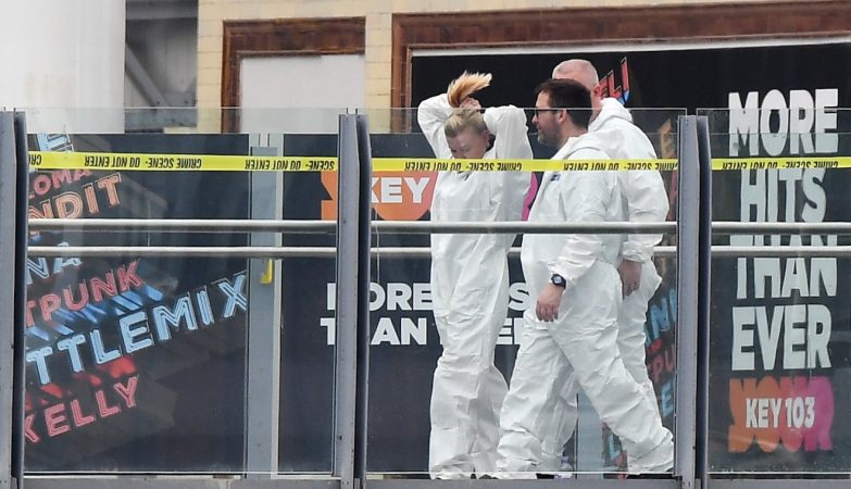 Equipa forense no local do atentado de Manchester