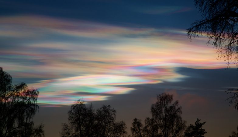 Nuvens estratosféricas polares