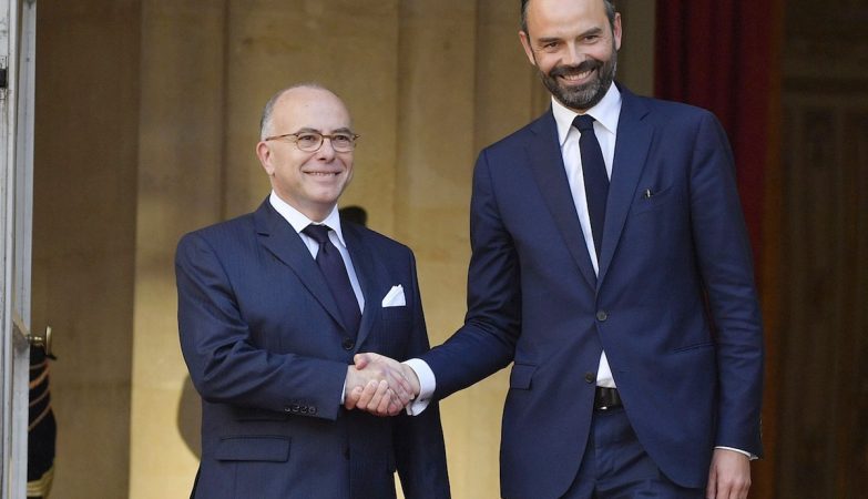 Edouard Philippe, à direita, nomeado novo primeiro-ministro francês