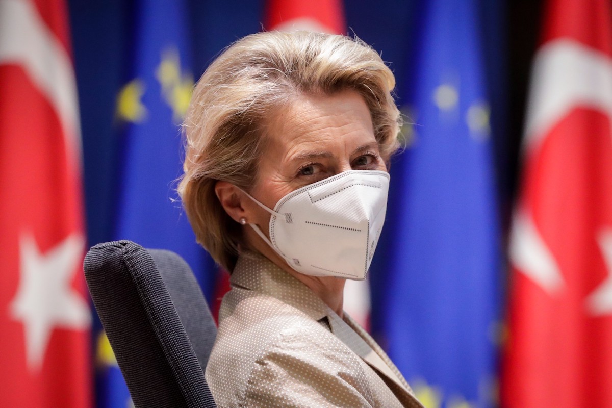 A presidente da Comissão Europeia, Ursula von der Leyen