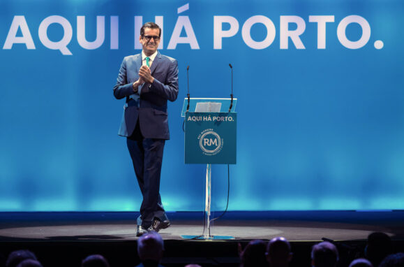 Rui Moreira na apresentação da sua recandidatura à Câmara Municipal do Porto