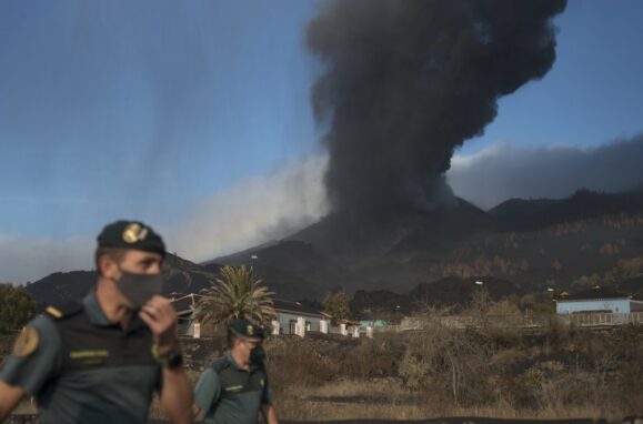 Vulcão Cumbre Vieja, em La Palma, Espanha
