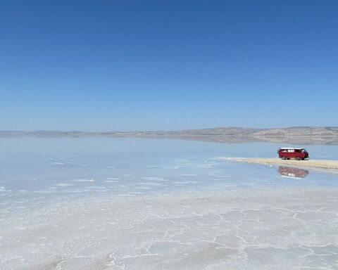 Lago Tuz, na Turquia