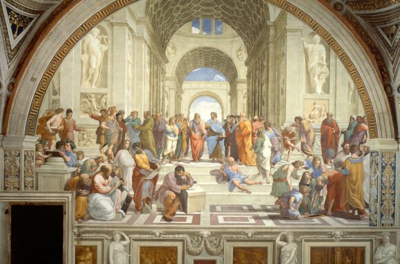 "A Escola de Atenas", quadro de Rafael Sanzio.