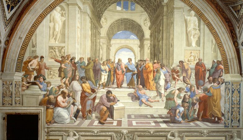 "A Escola de Atenas", quadro de Rafael Sanzio.