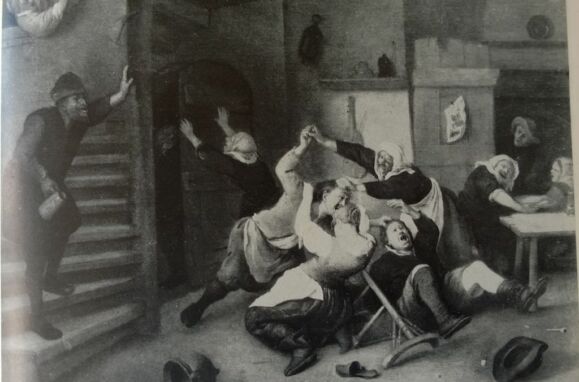 "Vechtpartij", quadro de Jan Steen.