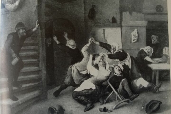 "Vechtpartij", quadro de Jan Steen.