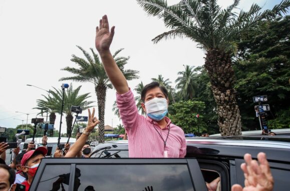 O candidato às eleições presidenciais das Filipinas Ferdinand Marcos Jr.