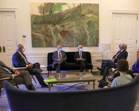 O primeiro-ministro, António Costa, reunido com as confederações patronais