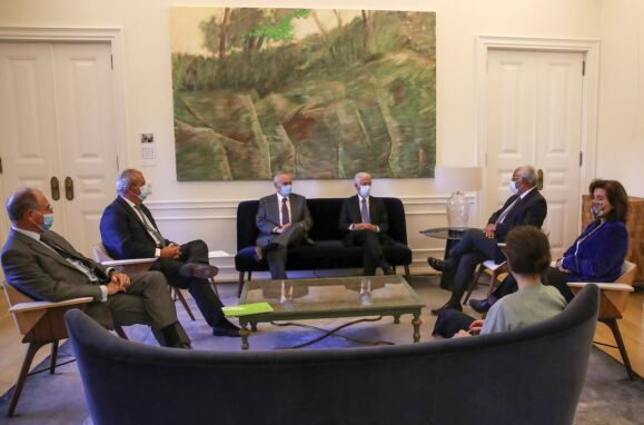 O primeiro-ministro, António Costa, reunido com as confederações patronais