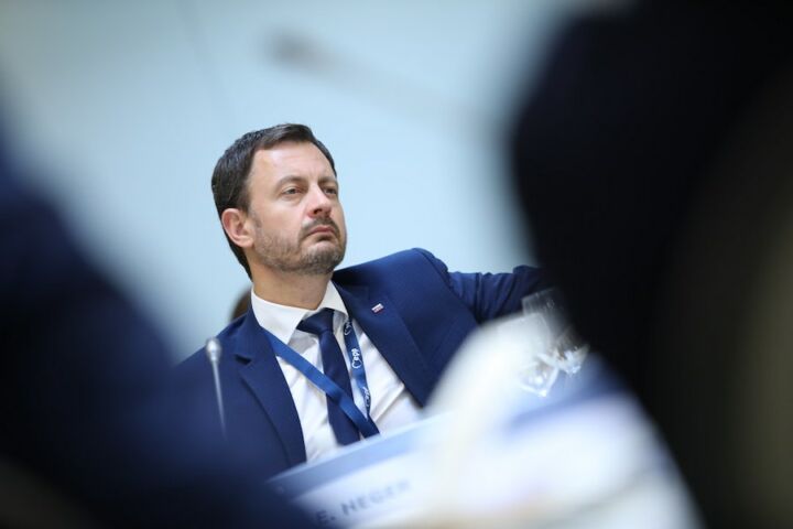 O primeiro-ministro da Eslováquia, Eduard Heger