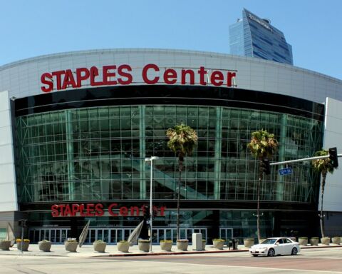 Pavilhão Staples Center, em Los Angeles, Estados Unidos