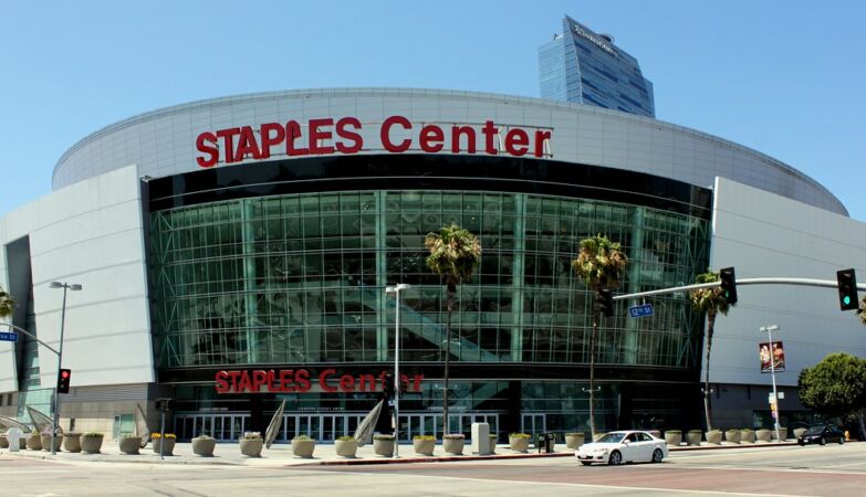Pavilhão Staples Center, em Los Angeles, Estados Unidos