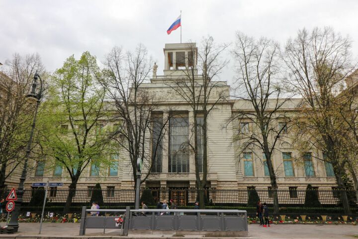 Edifício da embaixada russa em Berlim, na Alemanha
