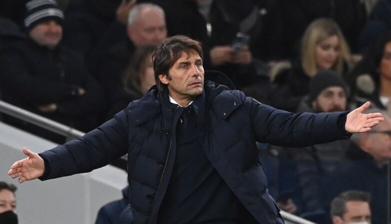 O treinador do Tottenham, Antonio Conte.