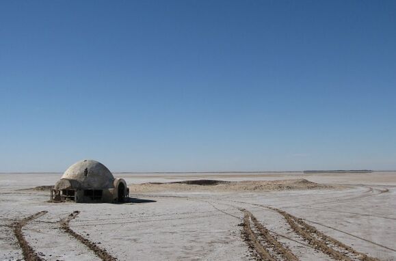Chott el Djerid, na Tunísia.