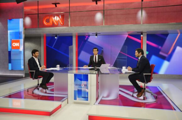Debate entre Francisco Rodrigues dos Santos e André Ventura.