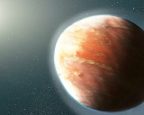 Impressão artística do exoplaneta WASP-103b