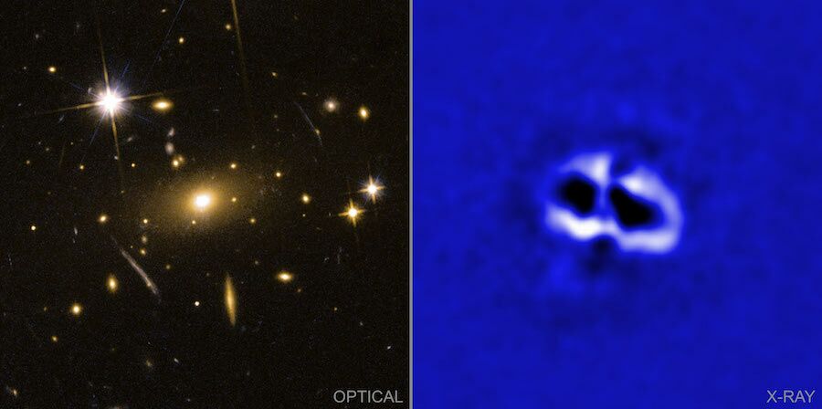 Quatro enormes cavidades no centro do aglomerado de galáxias RBS 797
