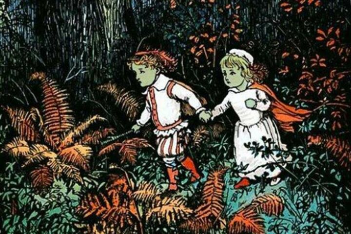 Ilustração das crianças verdes de Woolpit.
