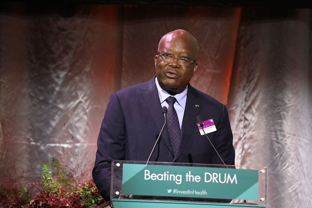O Presidente do Burkina Faso, Roch Marc Christian Kaboré
