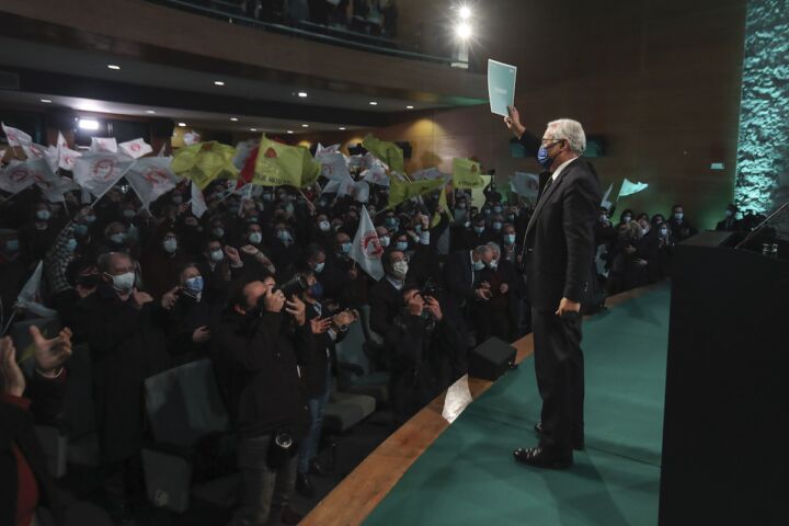 O secretário-geral do Partido Socialista (PS), António Costa, em Castelo Branco.