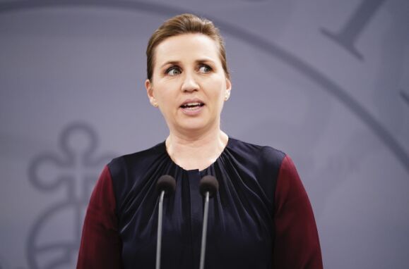 A primeira-ministra dinamarquesa, Mette Frederiksen.