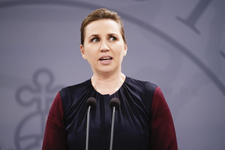 A primeira-ministra dinamarquesa, Mette Frederiksen.