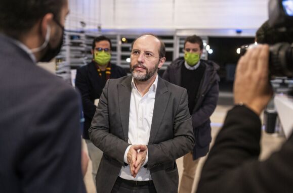 Rui Tavares, fundador do Livre, fala aos jornalistas