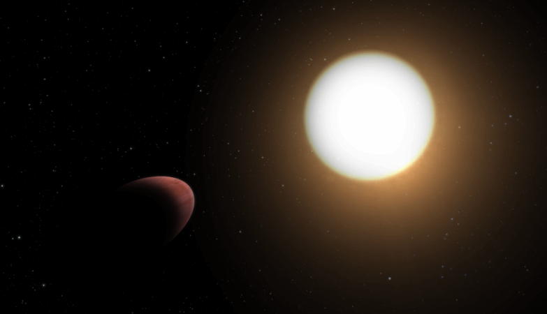 Impressão artística do exoplaneta WASP-103b
