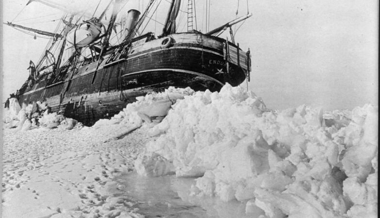 O navio Endurance, de Ernest Shackleton.
