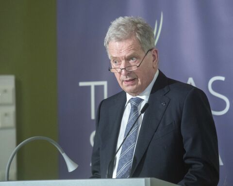 O Presidente finlandês, Sauli Niinisto.